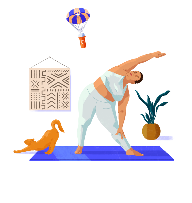 Woman doing yoga