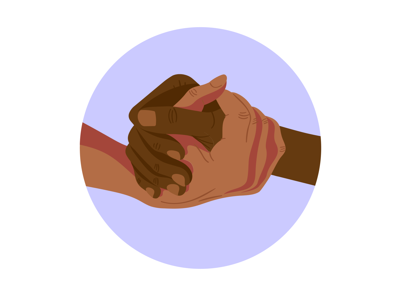 Illustration of shaking hands